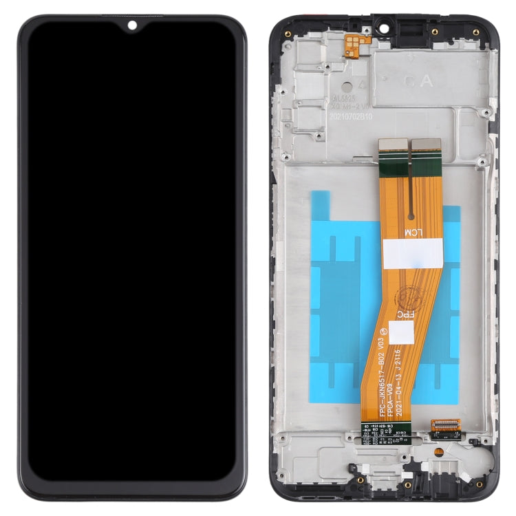 Original LCD Screen and Digitizer Full Assembly with Frame for Samsung Galaxy A03s SM-A037 My Store