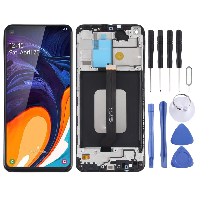 Original LCD Screen and Digitizer Full Assembly with Frame for Samsung Galaxy A60 SM-A606 My Store