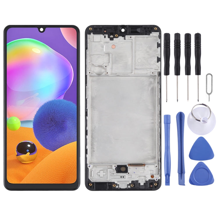 Original LCD Screen and Digitizer Full Assembly with Frame for Samsung Galaxy A31 SM-A315