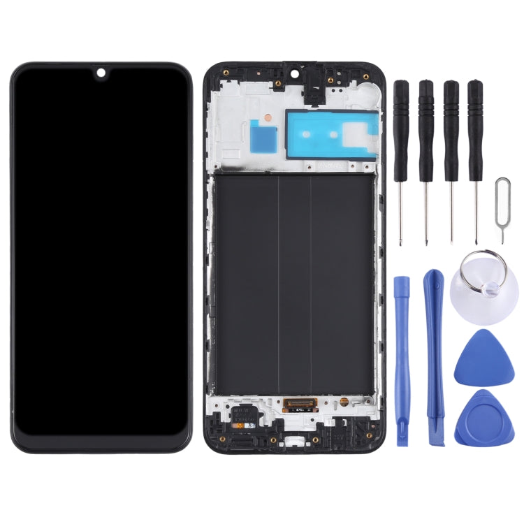 Original LCD Screen and Digitizer Full Assembly with Frame for Samsung Galaxy M30 SM-M305 My Store