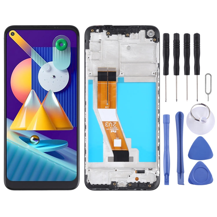 Original LCD Screen and Digitizer Full Assembly with Frame for Samsung Galaxy M11 SM-M115 My Store