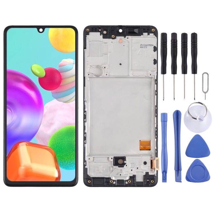 Original LCD Screen and Digitizer Full Assembly with Frame for Samsung Galaxy A41 SM-A415 My Store