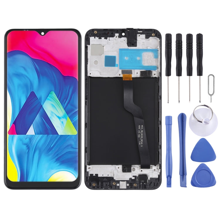 Original LCD Screen and Digitizer Full Assembly with Frame for Samsung Galaxy M10 SM-M105 My Store