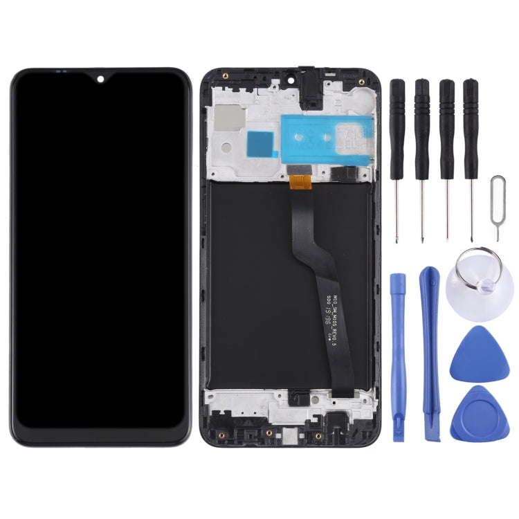 Original LCD Screen and Digitizer Full Assembly with Frame for Samsung Galaxy M10 SM-M105