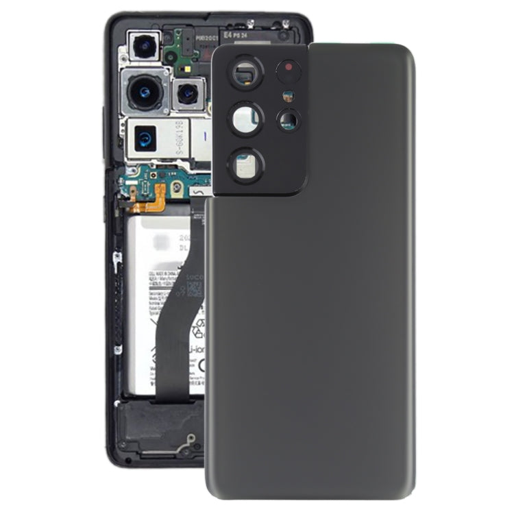 For Samsung Galaxy S21 Ultra 5G Battery Back Cover with Camera Lens Cover