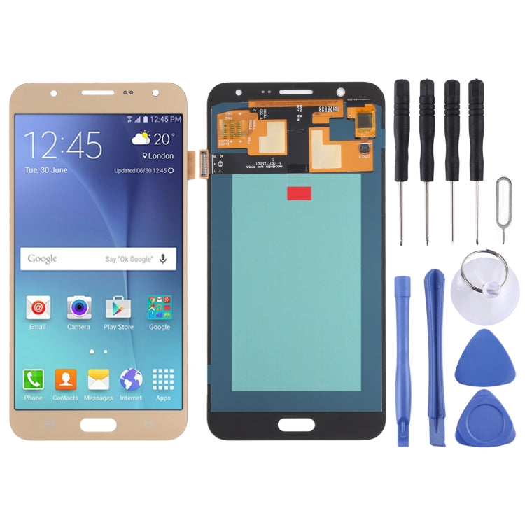 OLED Material LCD Screen and Digitizer Full Assembly for Samsung Galaxy J7 SM-J700