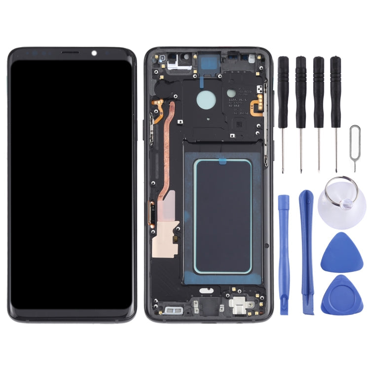 OLED Material LCD Screen and Digitizer Full Assembly with Frame for Samsung Galaxy S9+ SM-G965