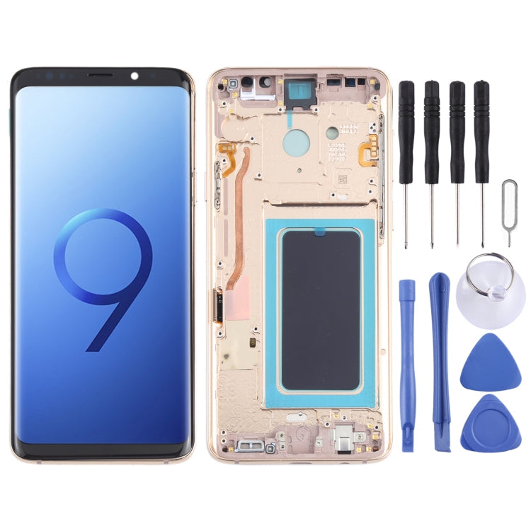 OLED Material LCD Screen and Digitizer Full Assembly with Frame for Samsung Galaxy S9+ SM-G965