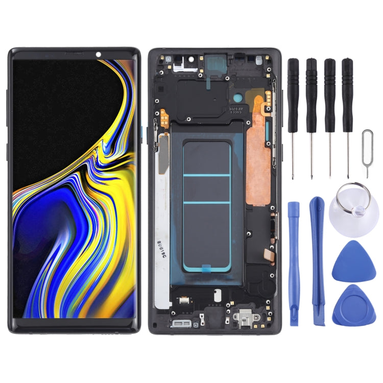 OLED Material LCD Screen and Digitizer Full Assembly with Frame for Samsung Galaxy Note9 SM-N960