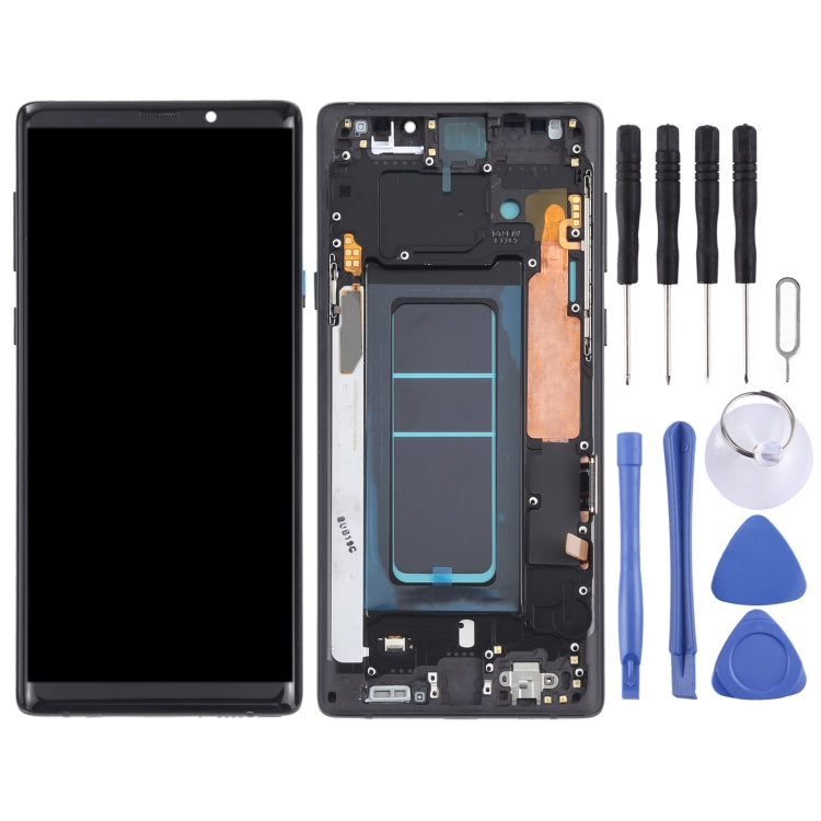 OLED Material LCD Screen and Digitizer Full Assembly with Frame for Samsung Galaxy Note9 SM-N960