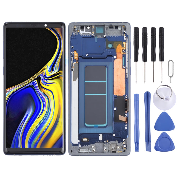 OLED Material LCD Screen and Digitizer Full Assembly with Frame for Samsung Galaxy Note9 SM-N960