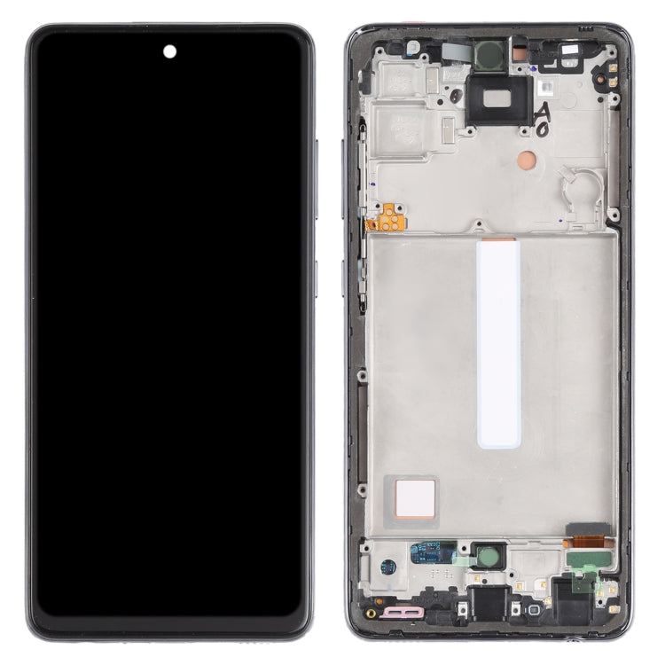 incell Material LCD Screen and Digitizer Full Assembly with Frame (Not Supporting Fingerprint Identification) for Samsung Galaxy A52 5G SM-A526