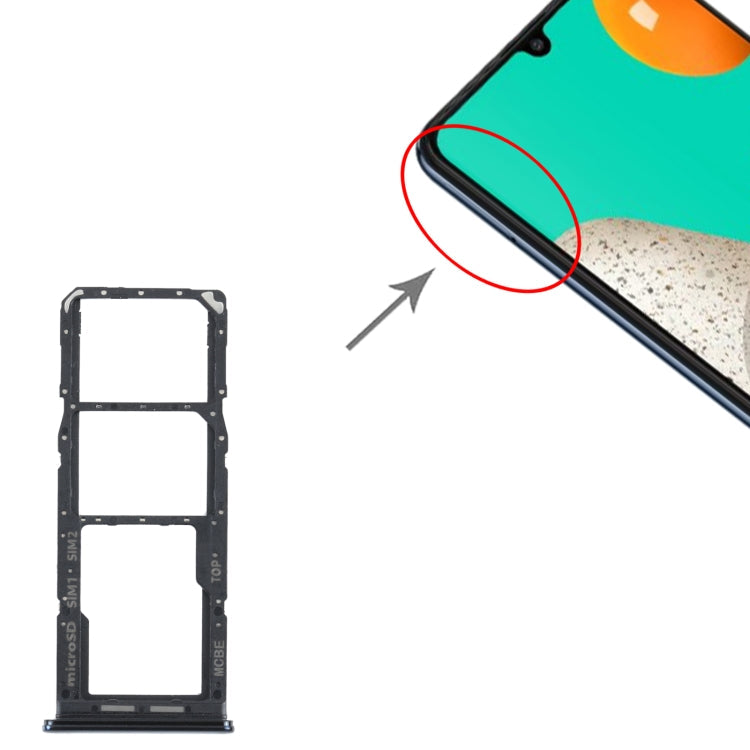 For Samsung Galaxy M32 SM-M325 SIM Card Tray + SIM Card Tray + Micro SD Card Tray My Store