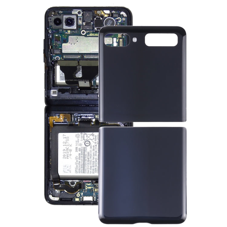 For Samsung Galaxy Z Flip 4G SM-F700 Glass Battery Back Cover