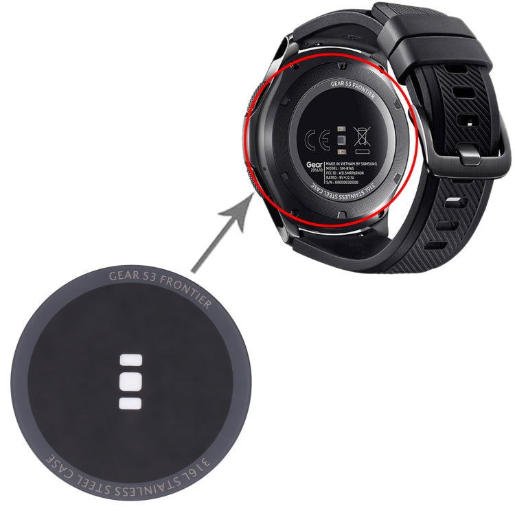 Back Glass Lens For Samsung Gear S3 Frontier SM-R760