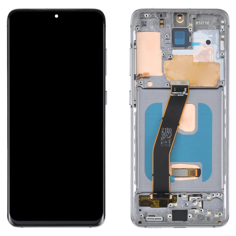 OLED LCD Screen For Samsung Galaxy S20 SM-G980 Digitizer Full Assembly with Frame