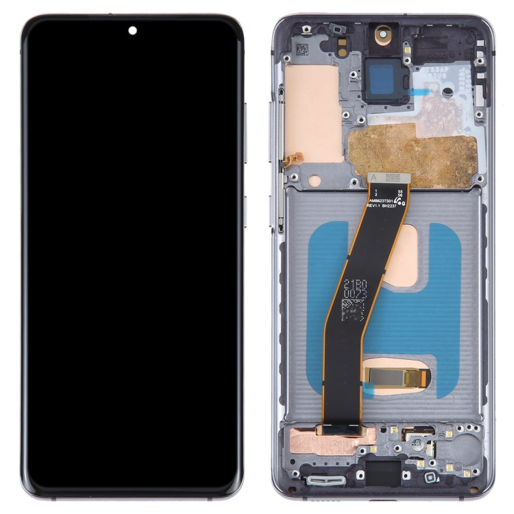 OLED Material LCD Screen for Samsung Galaxy S20 SM-G980 Digitizer Full Assembly With Frame