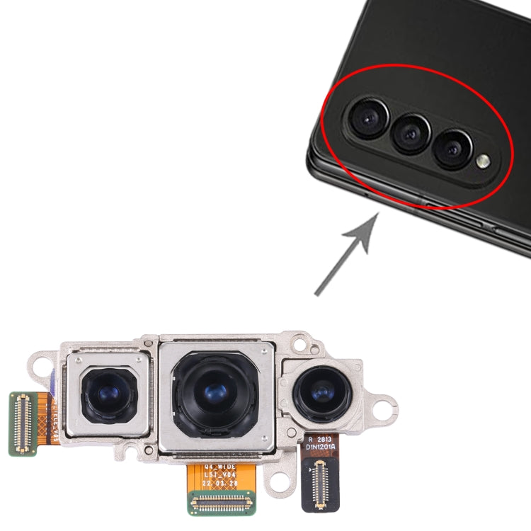 For Samsung Galaxy Z Fold4 SM-F936 Original Camera Set (Telephoto + Wide + Main Camera) My Store