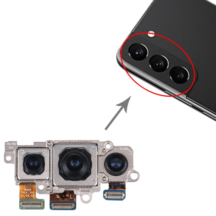 For Samsung Galaxy S22 5G SM-S901B Original Camera Set (Telephoto + Wide + Main Camera) My Store