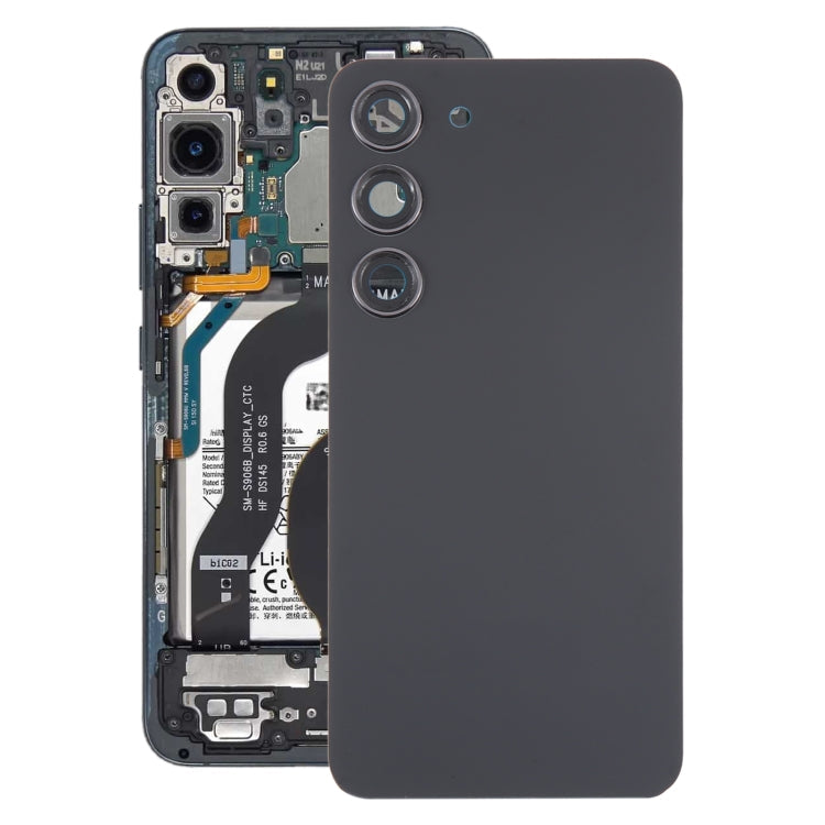 For Samsung Galaxy S23 SM-S911B OEM Glass Battery Back Cover with Camera Lens Cover My Store