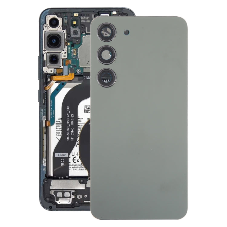 For Samsung Galaxy S23 SM-S911B OEM Glass Battery Back Cover with Camera Lens Cover My Store