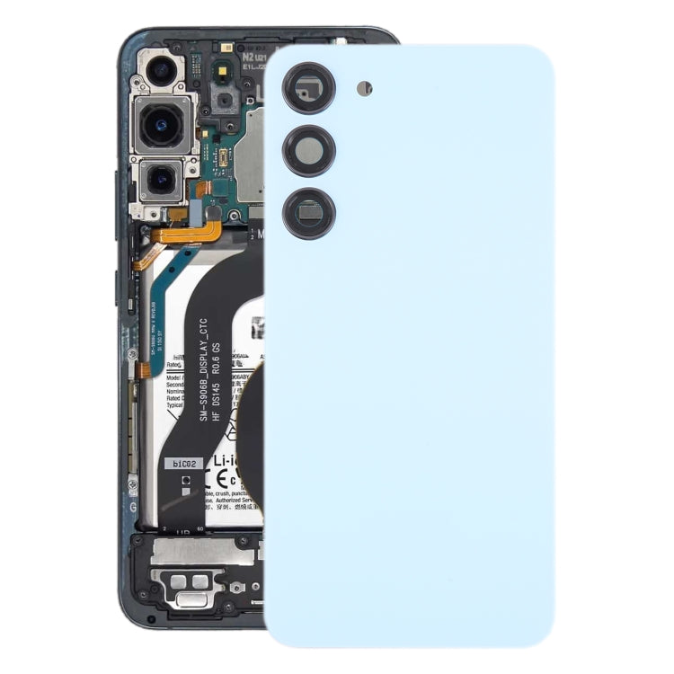 For Samsung Galaxy S23+ SM-S916B OEM Glass Battery Back Cover with Camera Lens Cover