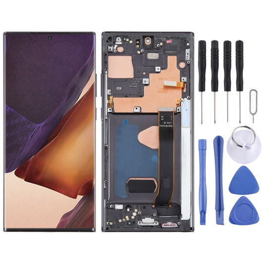 For Samsung Galaxy Note20 Ultra 5G SM-N986B 6.67 inch OLED LCD Screen Digitizer Full Assembly with Frame