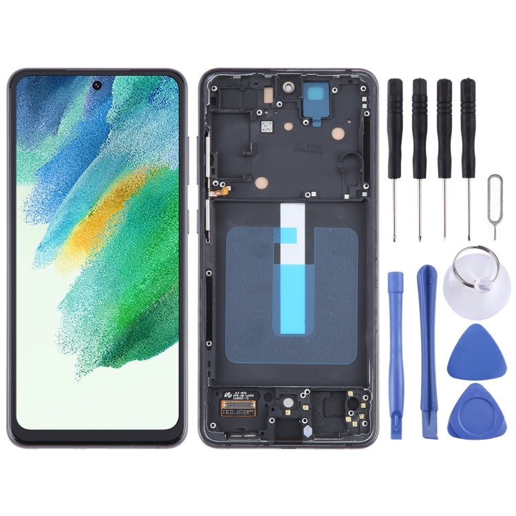 For Samsung Galaxy S21 FE 5G SM-G990B TFT Material LCD Screen Digitizer Full Assembly with Frame, Not Supporting Fingerprint Identification My Store