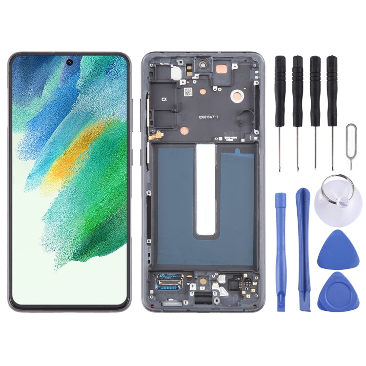 For Samsung Galaxy S21 FE 5G SM-G990B Original LCD Screen Digitizer Full Assembly with Frame