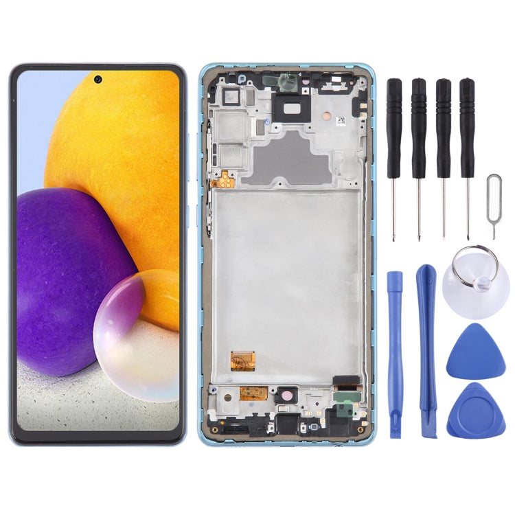 For Samsung Galaxy A72 4G SM-A725 6.43 inch Original LCD Screen Digitizer Full Assembly with Frame