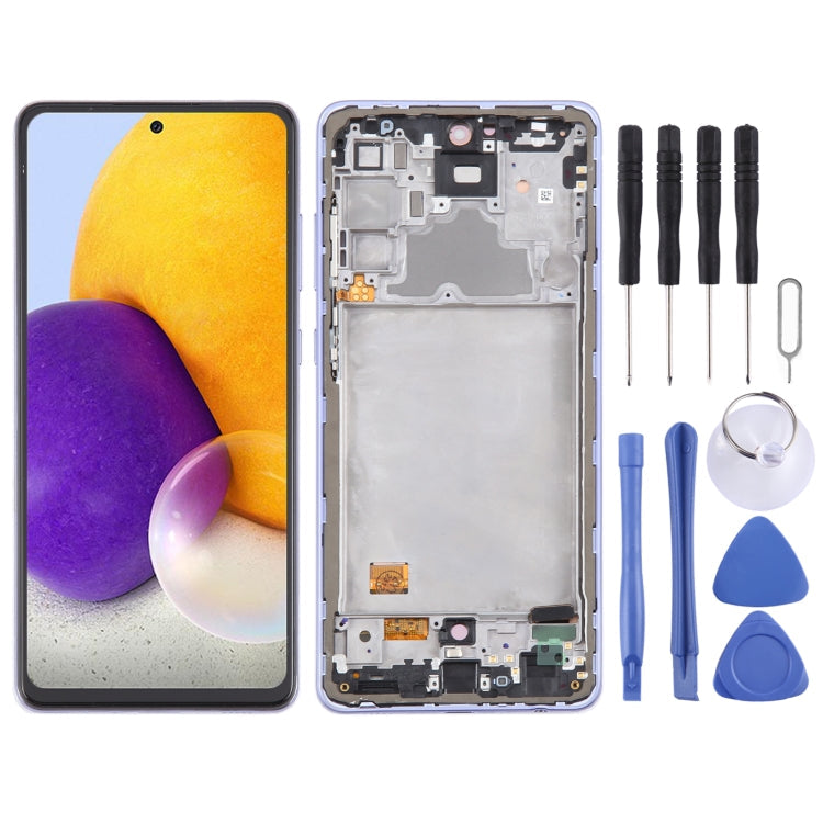 For Samsung Galaxy A72 4G SM-A725 6.43 inch Original LCD Screen Digitizer Full Assembly with Frame