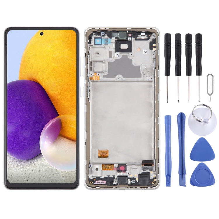 For Samsung Galaxy A72 4G SM-A725 6.43 inch Original LCD Screen Digitizer Full Assembly with Frame