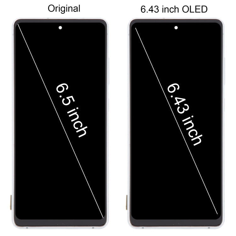 For Samsung Galaxy S20 FE SM-G780F 6.43 inch OLED LCD Screen Digitizer Full Assembly with Frame