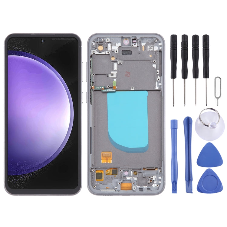 For Samsung Galaxy S23 FE SM-S711B 6.43 inch OLED LCD Screen Digitizer Full Assembly with Frame My Store