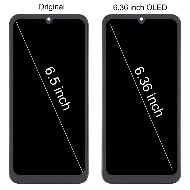 For Samsung Galaxy A25 SM-A256B 6.36 inch OLED LCD Screen Digitizer Full Assembly with Frame