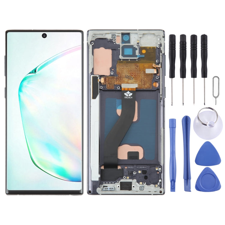 TFT Material LCD Screen for Samsung Galaxy Note10 Digitizer Full Assembly With Frame/Handwriting, Not Supporting Fingerprint Identification My Store