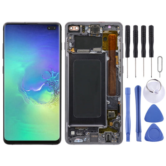 LCD Screen and Digitizer Full Assembly with Frame for Samsung Galaxy S10+