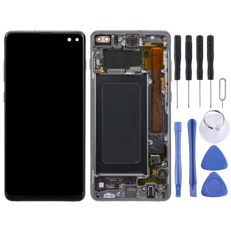 LCD Screen and Digitizer Full Assembly with Frame for Samsung Galaxy S10+