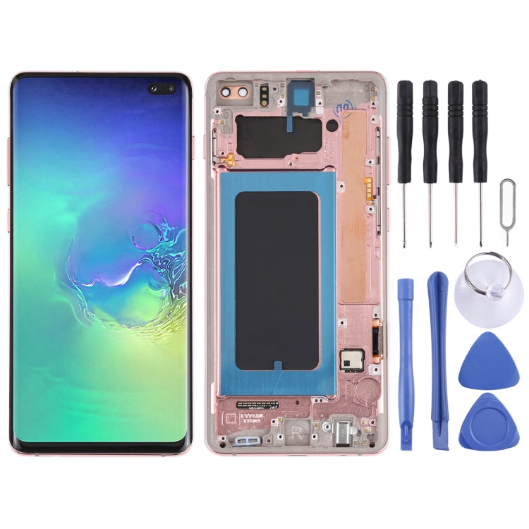 LCD Screen and Digitizer Full Assembly with Frame for Samsung Galaxy S10+