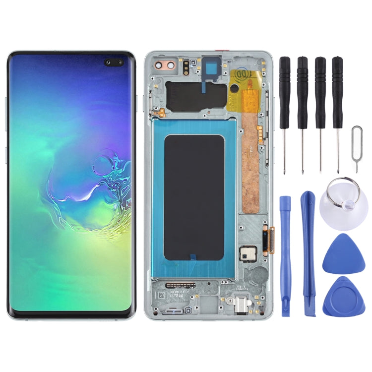 LCD Screen and Digitizer Full Assembly with Frame for Samsung Galaxy S10+