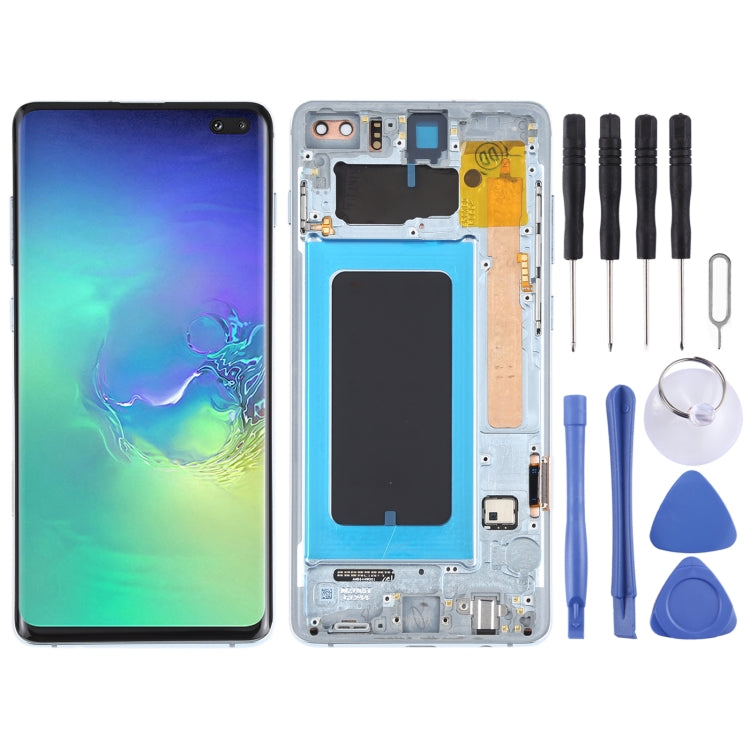 LCD Screen and Digitizer Full Assembly with Frame for Samsung Galaxy S10+