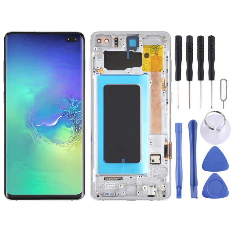 LCD Screen and Digitizer Full Assembly with Frame for Samsung Galaxy S10+