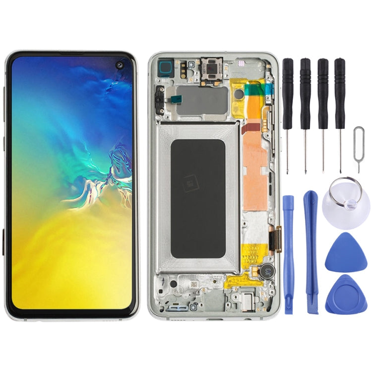 LCD Screen and Digitizer Full Assembly with Frame for Galaxy S10e