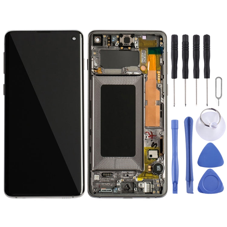 LCD Screen and Digitizer Full Assembly with Frame for Galaxy S10 4G