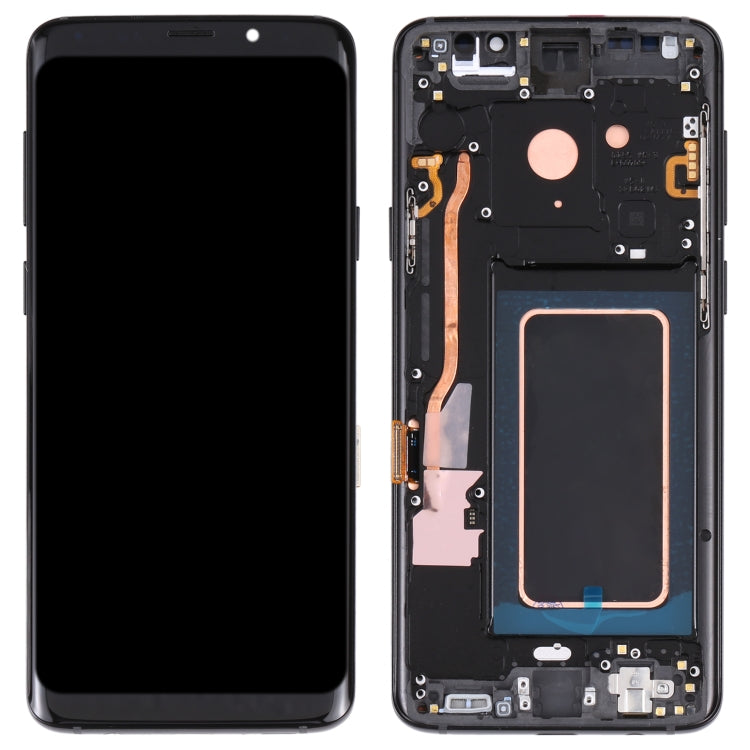 Super AMOLED Material LCD Screen and Digitizer Full Assembly with Frame for Galaxy S9+ / G965F / G965F / DS / G965U / G965W / G9650