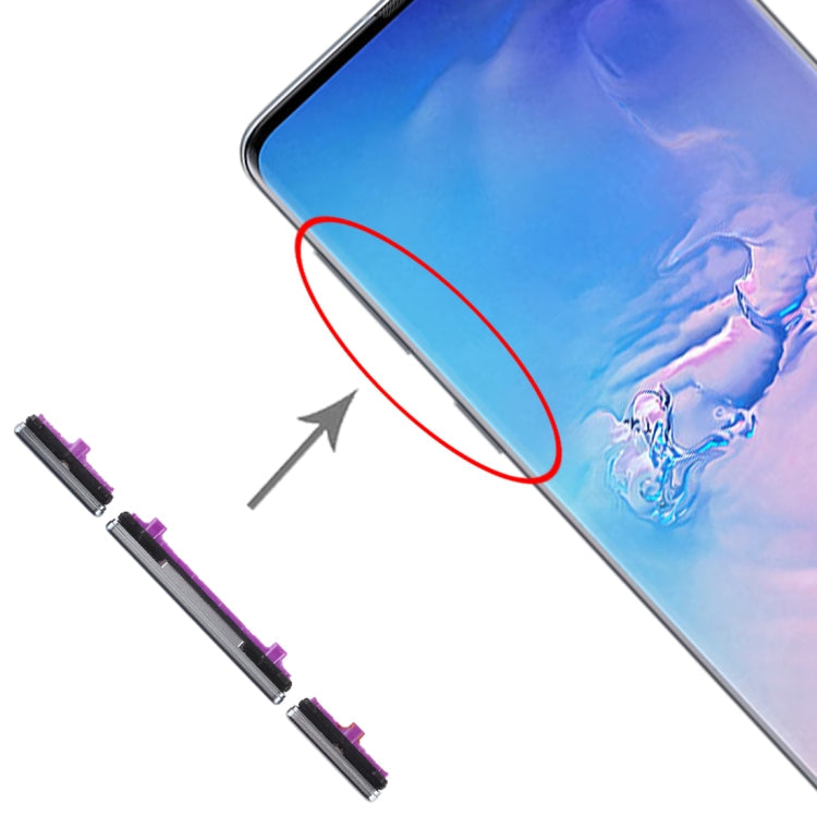 For Galaxy S10 / Galaxy S10+ 10 Set Side Keys My Store