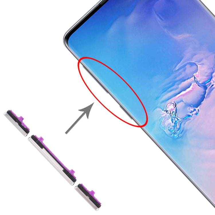 For Galaxy S10 / Galaxy S10+ 10 Set Side Keys