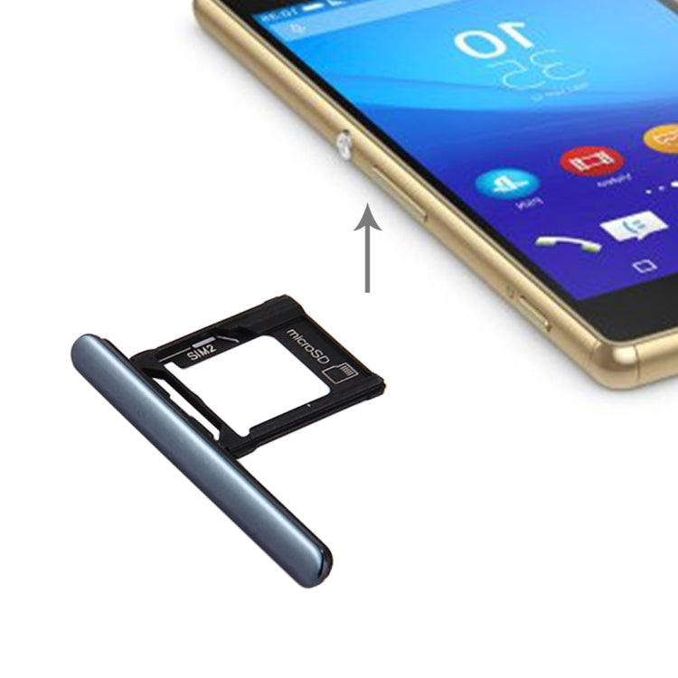 Micro SD / SIM Card Tray + Card Slot Port Dust Plug for Sony Xperia XZ Premium (Dual SIM Version)