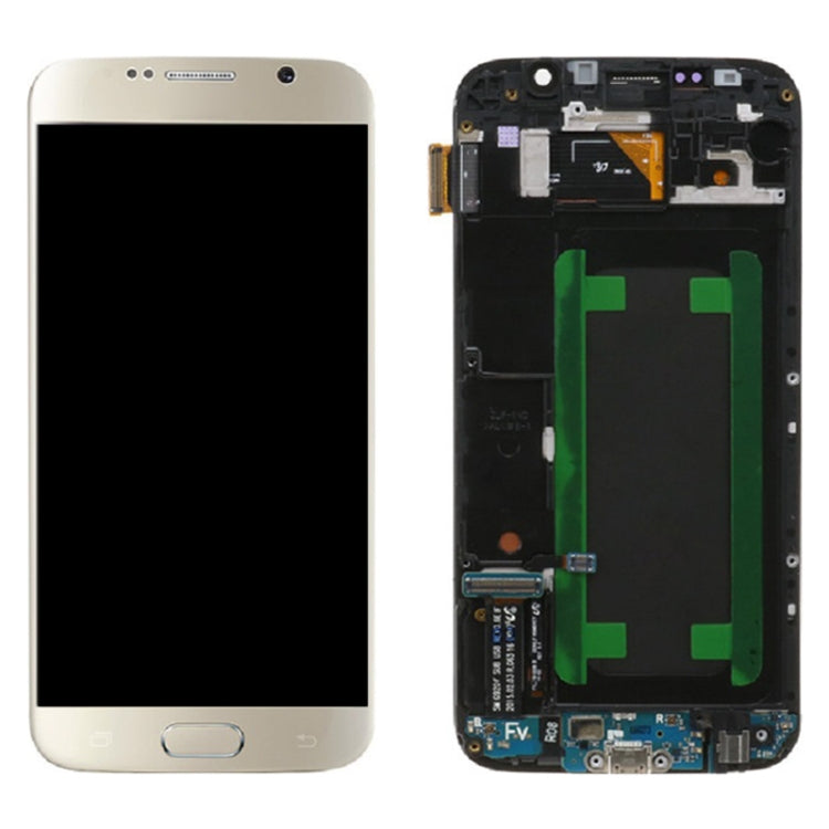 Original LCD Screen and Digitizer Full Assembly with Frame For Samsung Galaxy S6 SM-G920F My Store