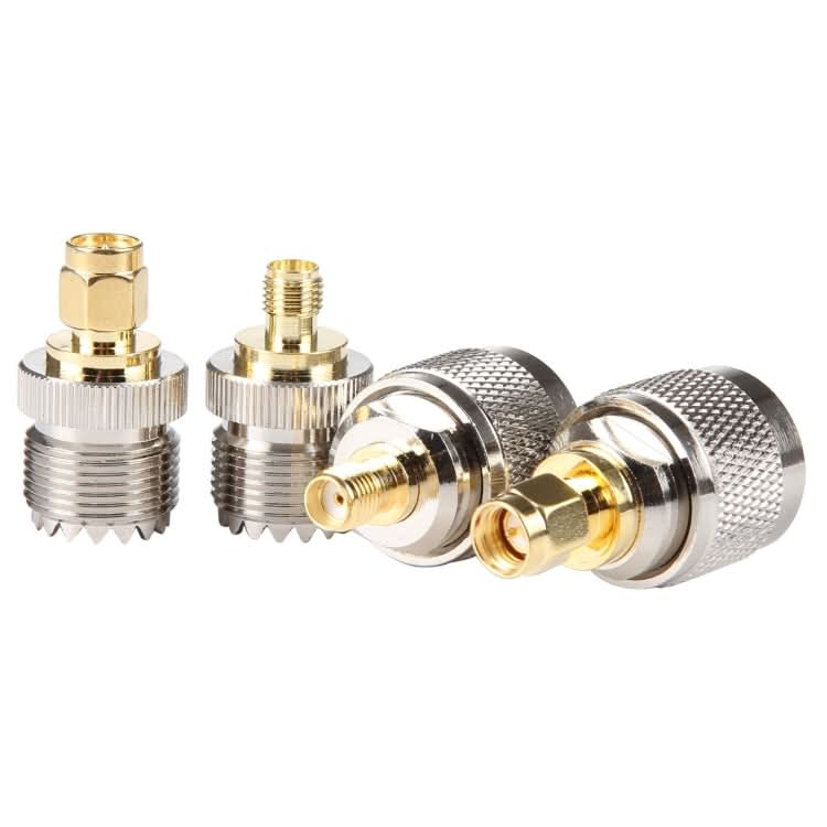 4 in 1 UHF To SMA RF Coaxial Connector Adapter Reluova